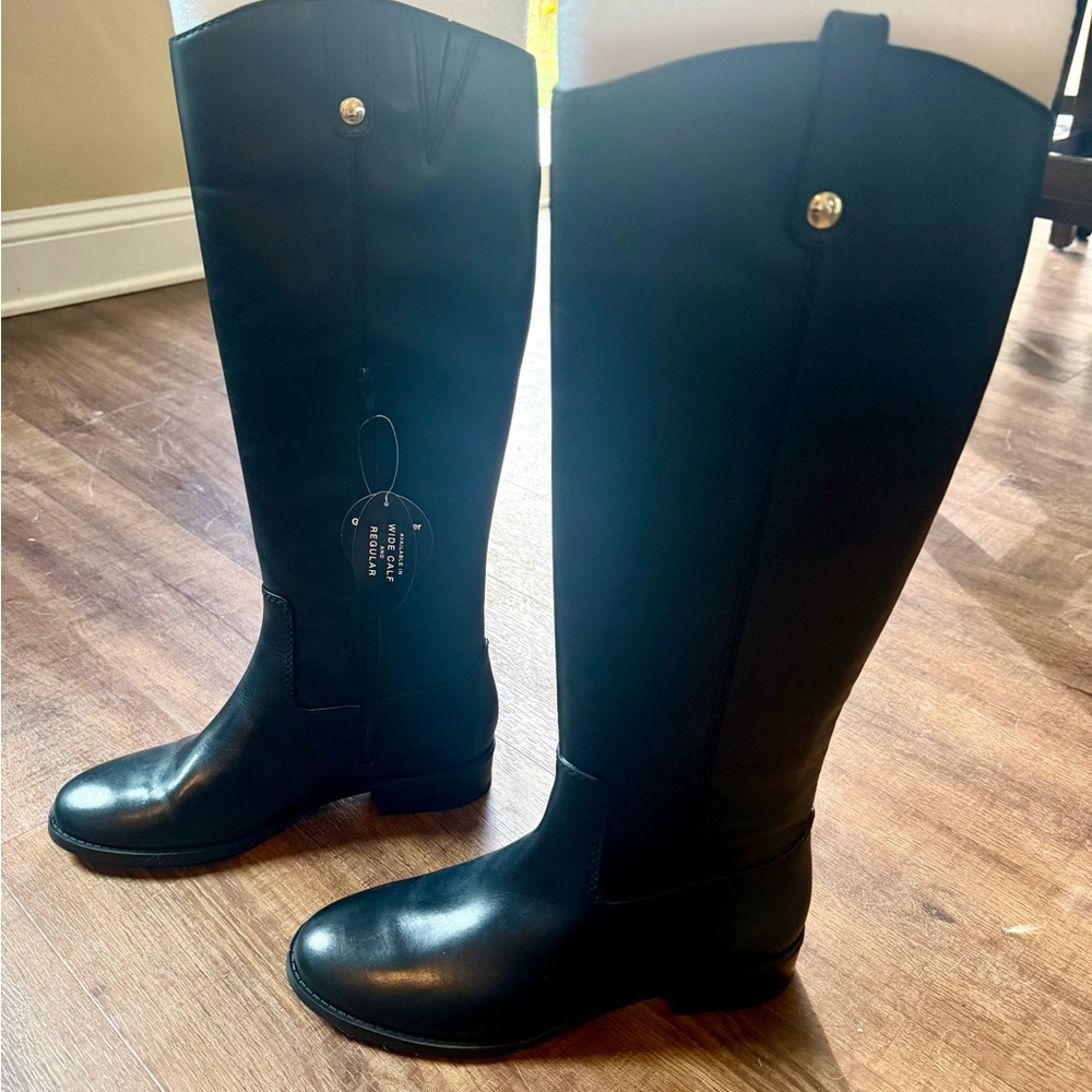 INC International Concepts Black Combat & Moto Boots